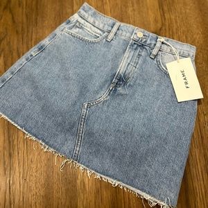 NWT FRAME “LE HIGH AND TIGHT” DENIM SKIRT
